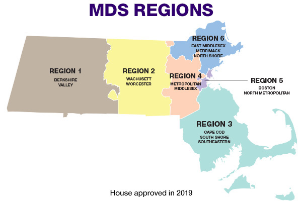 MDS Regions map