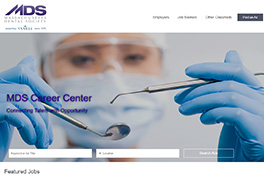 MDS Career Center Homepage Screenshot